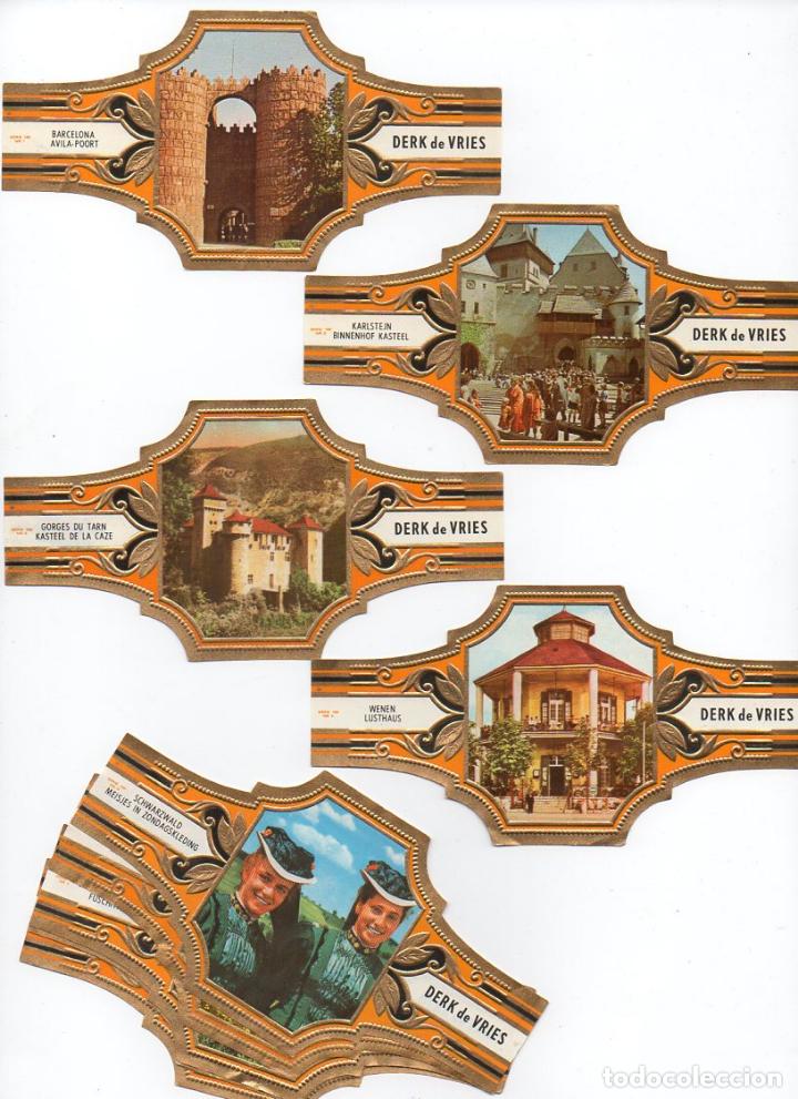Vitolas de colecci&oacute;n: Vijosefa. Serie Derk de Vries -Turismo , serie 199. 10 vitolinas.