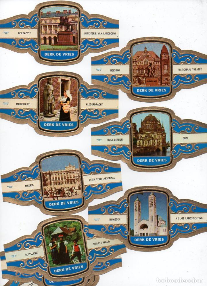 Vitolas de colecci&oacute;n: Vijosefa. Serie Derk de Vries -Turismo , serie 217. 10 vitolinas.