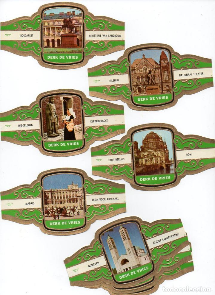 Vitolas de colecci&oacute;n: Vijosefa. Serie Derk de Vries -Turismo , serie 215. 10 vitolinas.