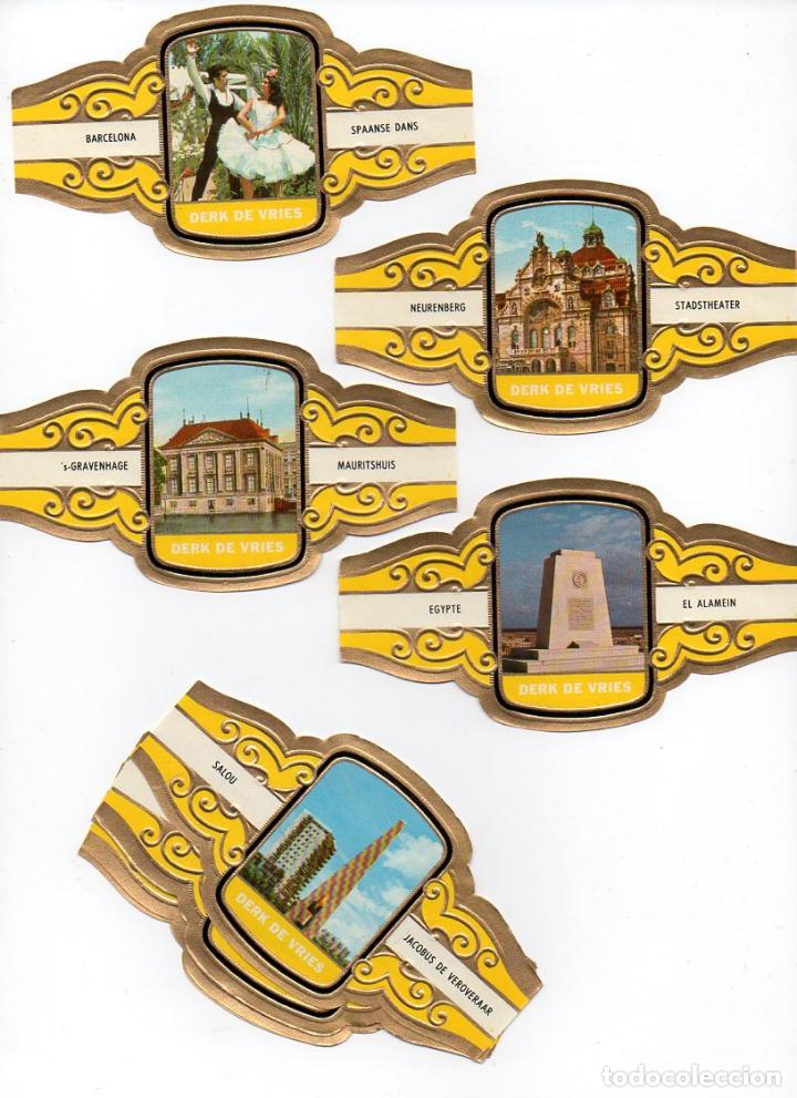Vitolas de colecci&oacute;n: Vijosefa. Serie Derk de Vries -Turismo , serie 222. 10 vitolinas.