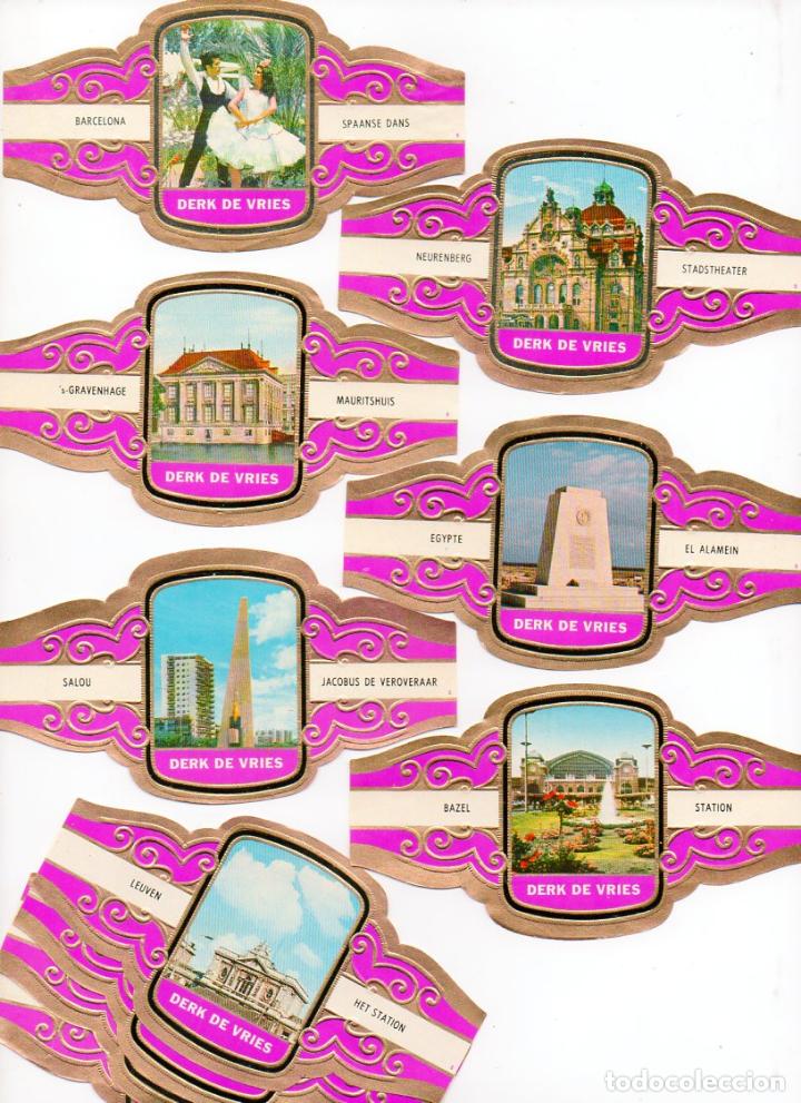 Vitolas de colecci&oacute;n: Vijosefa. Serie Derk de Vries -Turismo , serie 223. 10 vitolinas.