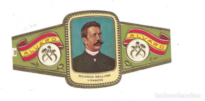Sammlung von Banderolen: (XV-020) - Vitolas - Alvaro - Escultores N&ordm; 29 - RICARDO BELLVER Y RAMON