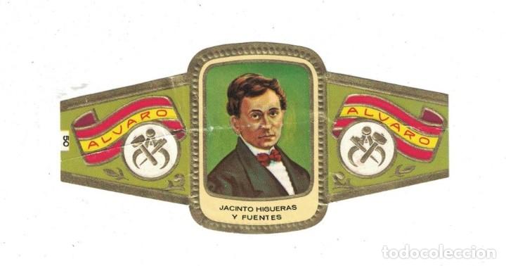 Bagues de cigare de collection: (XV-020) - Vitolas - Alvaro - Escultores N&ordm; 50 - JACINTO HIGUERA Y FUENTES