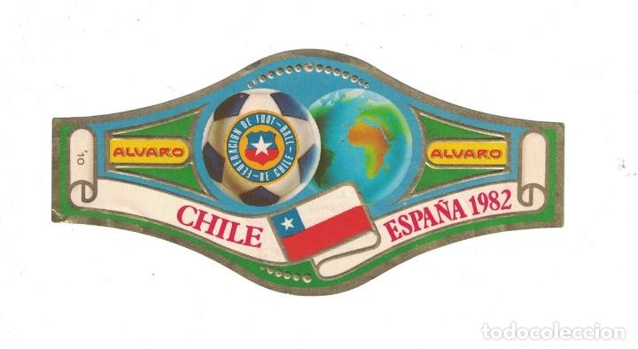 Bagues de cigare de collection: (XV-020) - Vitolas - Alvaro - Campeonato de futbol 1982 n&ordm; 10 - CHILE