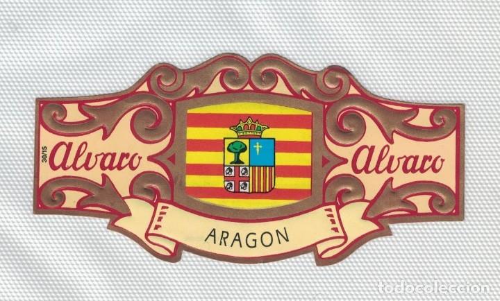 Sammlung von Banderolen: (XV-020) - Vitolas - Alvaro - Espa&ntilde;a en Europa N&ordm; 15 - ARAGON