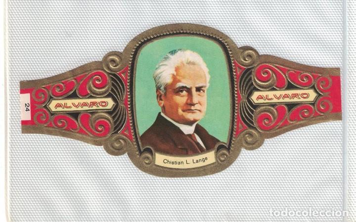 Bagues de cigare de collection: (XV-020) - Vitolas - Alvaro - Premio Nobel - Paz N&ordm; 24 - CHRISTIAN L. LANGE