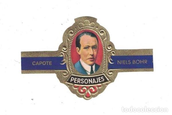 Bagues de cigare de collection: (XV-020) - Vitolas - Capote - Personajes serie H N&ordm; 6 - NIELS BOHR