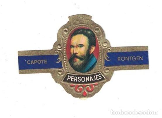 Sammlung von Banderolen: (XV-020) - Vitolas - Capote - Personajes serie H N&ordm; 20 - RONTGEN
