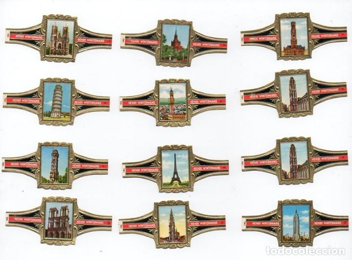 Vitolas de colecci&oacute;n: Vijosefa. Serie completa Henri Wintermans - Monumentos, 12 vitolas.