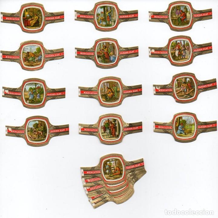 Vitolas de colecci&oacute;n: Vijosefa. Serie completa Mercator - Oficios Antiguos, 24 vitolas.