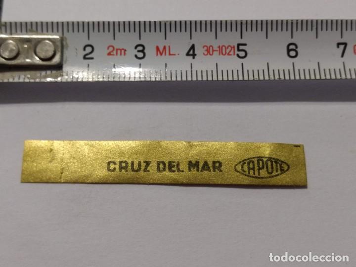 Vitolas de colecci&oacute;n: ANTIGUA VITOLA CRUZ DEL MAR CAPOTE- VITOLAS - PUROS - CIGARRO