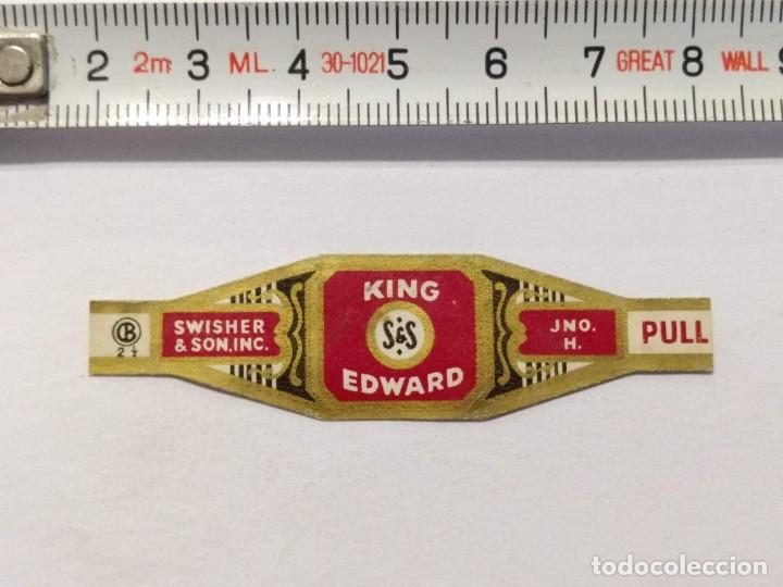 Collection cigar bands: ANTIGUA VITOLA KING EDWARD - Swisher & Son.Inc - JNO.M VITOLAS - PUROS