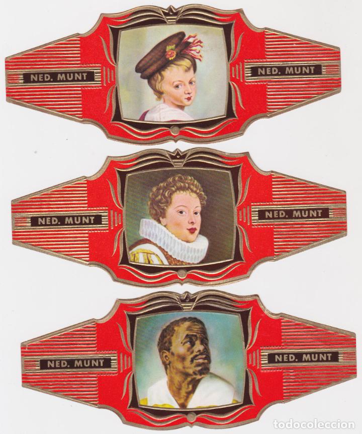 Bagues de cigare de collection: NED. MUNT &ndash; 3 VITOLINAS (N&ordm; 49, 51 y 58)