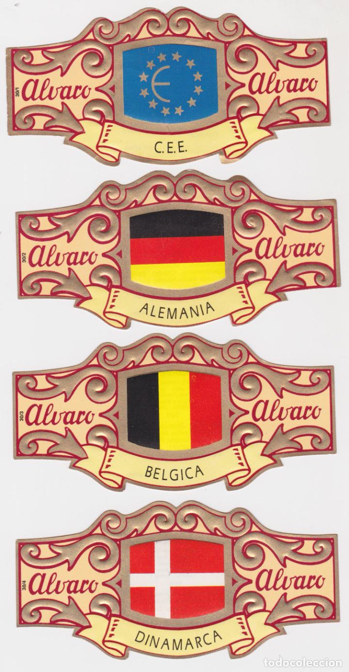 Bagues de cigare de collection: ALVARO, COLECCION ESPA&Ntilde;A EN EUROPA (N&ordm; 1,2,3,4,8,9,11,17 y 22)