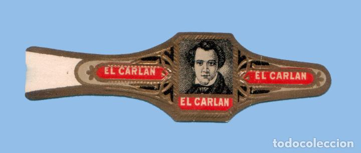 Sammlung von Banderolen: VITOLA ANTIGUA - PROCEDENCIA USA - TEM&Aacute;TICA RETRATOS - MARCA EL CARLAN