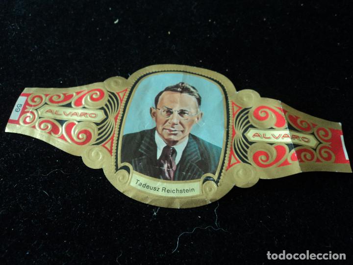 Vitolas de colecci&oacute;n: VITOLA ALVARO SERIE PREMIOS NOBEL TADEUSZ REICHTEIN 1950