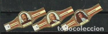 Vitolas de colecci&oacute;n: ALVARO.-ID 58-85.-SERIE INVENTORES.-N&ordm;S 63-67-68