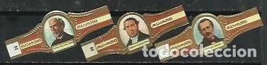 Vitolas de colecci&oacute;n: ALVARO.-ID 58-87.-SERIE INVENTORES.-N&ordm;S 82-86-87