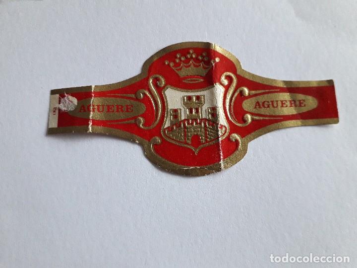 Collection cigar bands: vitola de puro, Aguere, castillo.