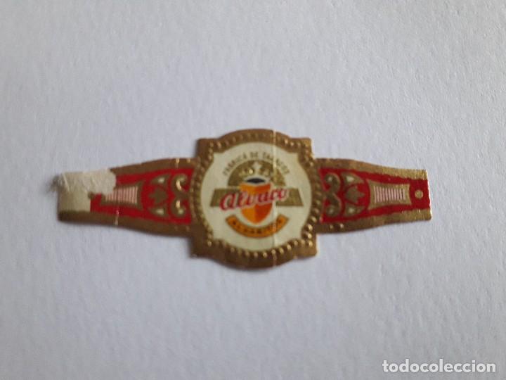 Collection cigar bands: vitola de puro, fabrica de tabacos, Alvaro, Alvaritos.