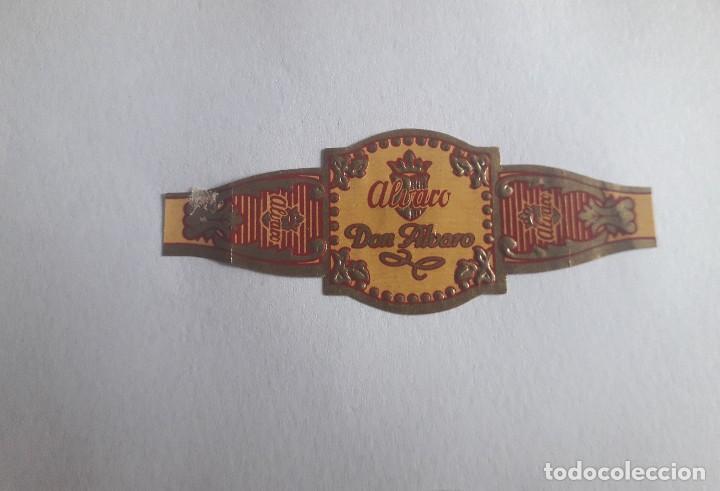 Collection cigar bands: vitola de puro, Alvaro, Don Alvaro.