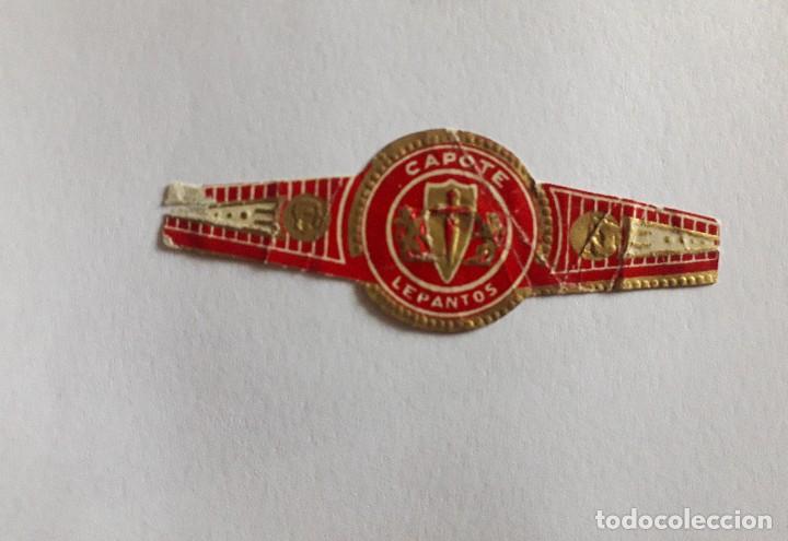 Collection cigar bands: vitola de puro, capote, lepantos.