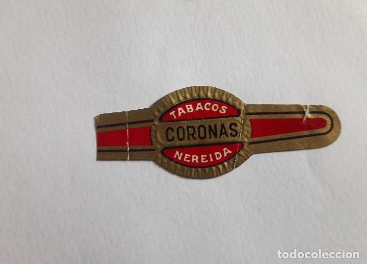 Collection cigar bands: vitola de puro, tabacos Nereida, coronas.