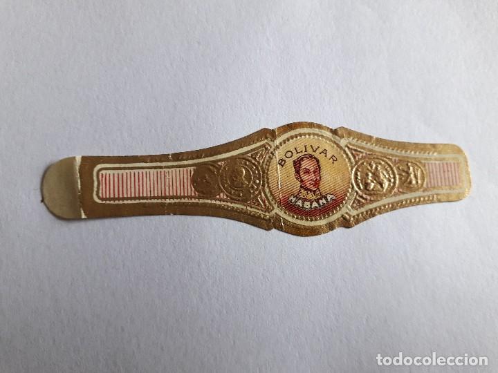 Collection cigar bands: vitola de puro, Bol&iacute;var, Habana.