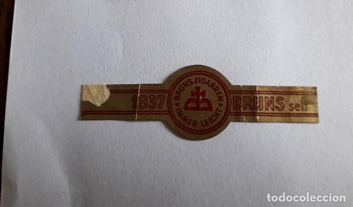 Collection cigar bands: vitola de puro, Bruns, extranjera.