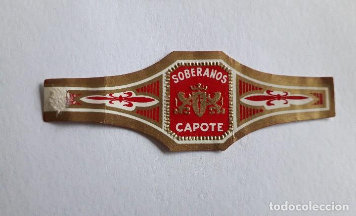 Collection cigar bands: vitola de puro, soberanos, capote.