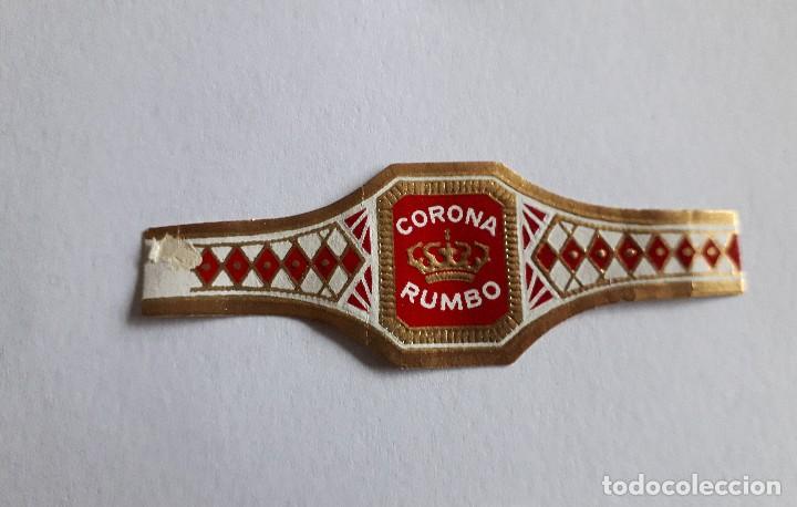 Collection cigar bands: vitola de puro, corona, rumbo.