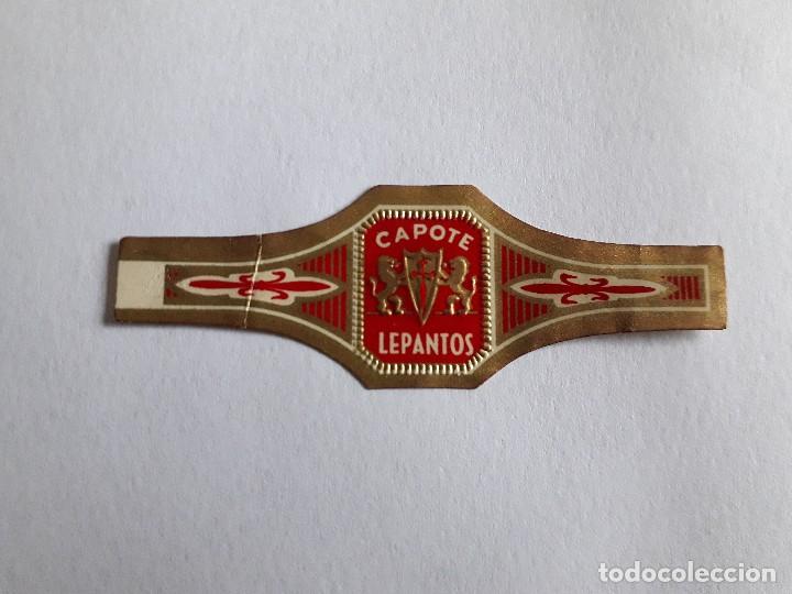 Collection cigar bands: vitola de puro, capote, lepantos.