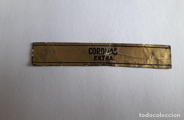 An&eacute;is de charuto de cole&ccedil;&atilde;o: vitola de puro, Coronas, extra.