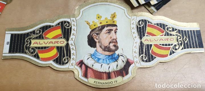 Bagues de cigare de collection: VITOLA ALVARO REYES DE ESPA&Ntilde;A FERNANDO IV N&ordm; 69 14,5X7 CM.