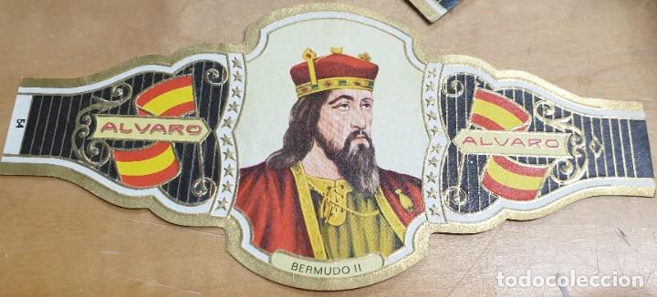 Bagues de cigare de collection: VITOLA ALVARO REYES DE ESPA&Ntilde;A BERMUDO II N&ordm; 54 14,5X7 CM.
