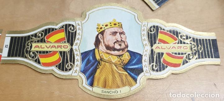 Bagues de cigare de collection: VITOLA ALVARO REYES DE ESPA&Ntilde;A SANCHO I N&ordm; 52 14,5X7 CM.