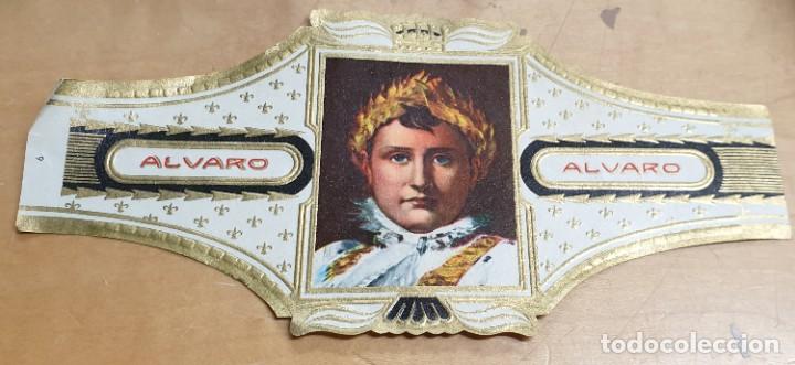 Vitolas de colecci&oacute;n: VITOLA ALVARO RETRATO NAPOLE&Oacute;N PINTADO POR G&Eacute;RARD N&ordm; 6 14,5X7 CM.