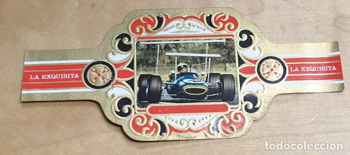 Vitolas de colecci&oacute;n: VITOLA LA EXQUISITA SERIE I N&ordm; 15 24 COCHES F&Oacute;RMULA I 9X4 CM.