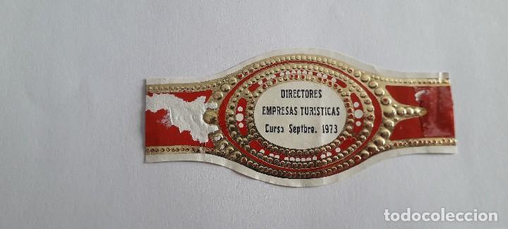 Vitolas de colecci&oacute;n: vitola de puro, directores empresas tur&iacute;sticas, curso septiembre 1973
