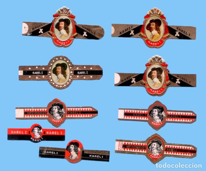 Vitolas de colecci&oacute;n: 9 VITOLAS ANTIGUAS - MARCA KAREL I - PROCEDENCIA HOLANDA