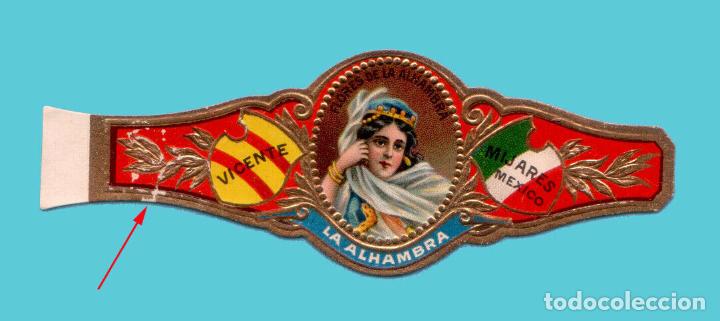 Bagues de cigare de collection: VITOLA MEXICANA ANTIGUA - MARCA LA ALHAMBRA - VICENTE MIJARES - TEM&Aacute;TICA MUJERES