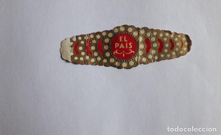 Bagues de cigare de collection: vitola de puro, El pais.