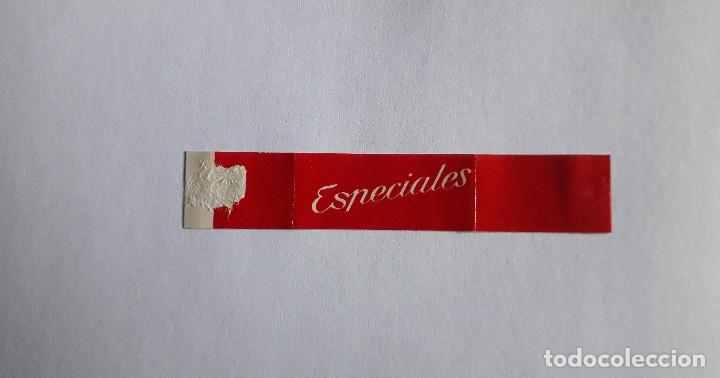 Bagues de cigare de collection: vitola de puro, especiales