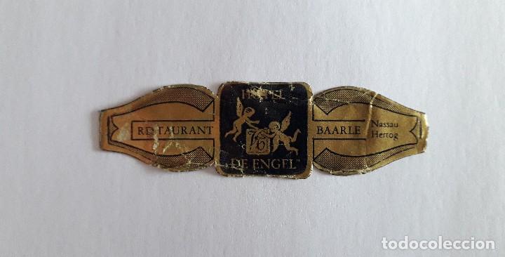 Vitolas de colecci&oacute;n: vitola de puro, Hotel De Engel, restaurant Baarle.
