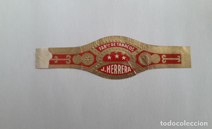 Vitolas de colecci&oacute;n: vitola de puro, J. Herrera, f&aacute;brica de tabacos.