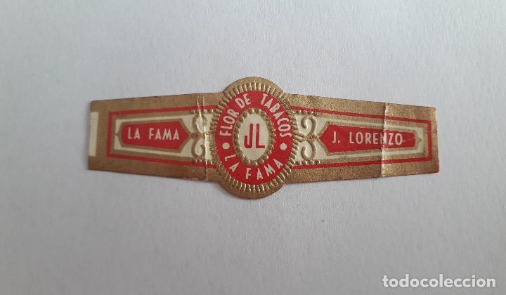 Vitolas de colecci&oacute;n: vitola de puro, la fama, flor de tabacos. J. Lorenzo.