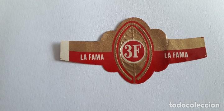 Sammlung von Banderolen: vitola de puro, la fama 3F