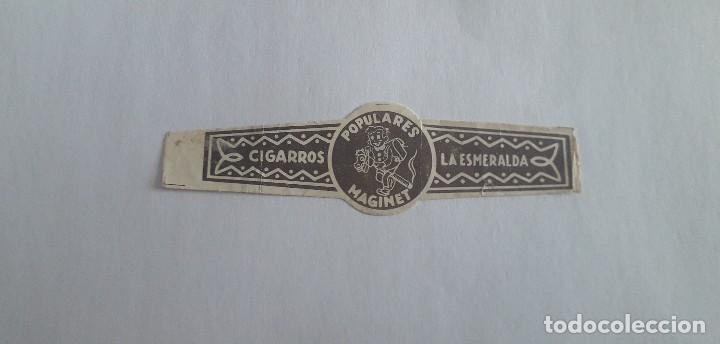 Sammlung von Banderolen: vitola de puro, populares, maginet. La esmeralda
