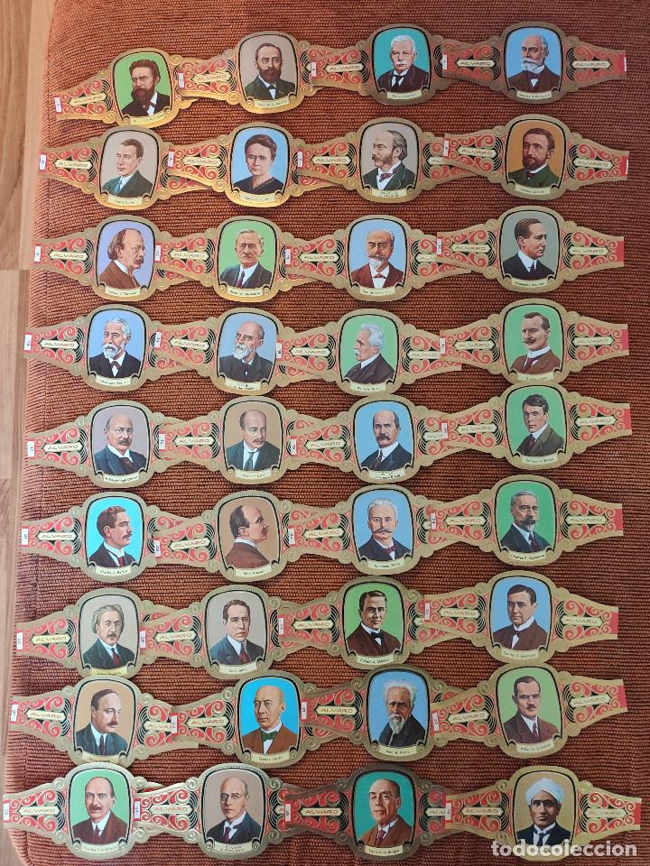 Vitolas de colecci&oacute;n: Vitolas Premios Nobel F&iacute;sica 92 vitolas completa