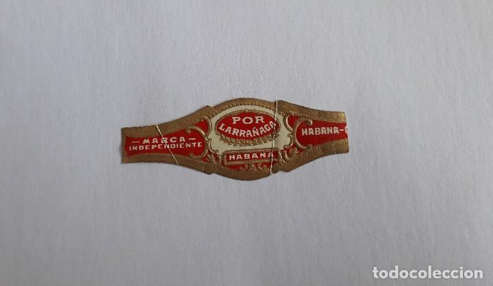 Vitolas de colecci&oacute;n: vitola de puro, Por Larra&ntilde;aga, Habana. Cuba.
